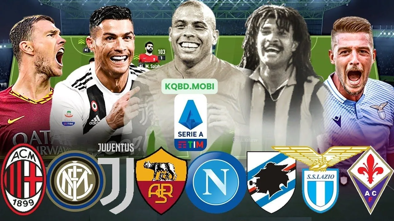Các đội bóng giàu thành tích tại Serie A cùng biểu tượng giải đấu