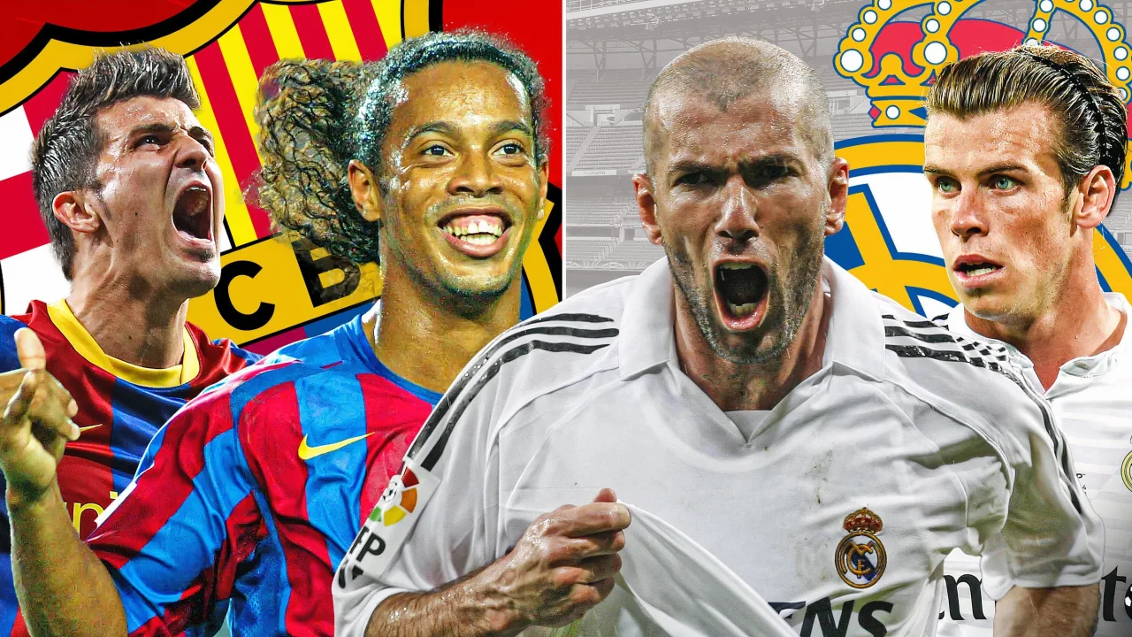 Các ngôi sao Real Madrid và Barcelona trong những trận El Clasico đáng nhớ