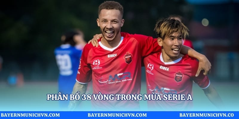 Phân bổ 38 vòng trong mùa Serie A
